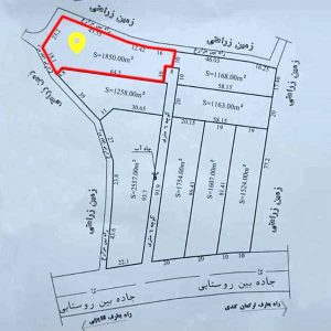 فروش زمین خام خانه باغی 1850 متر مربع بین جاده ترکمان کندی و قلایچی