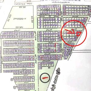 فروش زمین غیر محدوده 103 متر قطعه 43 زمین های شهامت روی راه جدید تفرجگاه نالشکینه