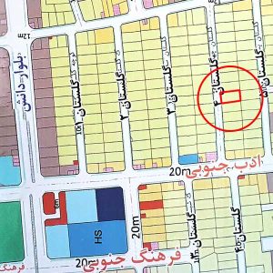 قیمت خرید و فروش زمین مسکونی 300 متر دهنه 12 شهرک فرهنگیان، کوچه های گلستان 4 بوکان املاک